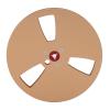 1/4 7 Inch Empty Tape Reel, 3 Holes 7inch Open Reel Sound Tape Empty Reel, Aluminum Alloy Universal Empty Tape Reel Universal for Reel to Reel (Gold) view 1