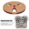 1/4 7 Inch Empty Tape Reel, 3 Holes 7inch Open Reel Sound Tape Empty Reel, Aluminum Alloy Universal Empty Tape Reel Universal for Reel to Reel (Gold) view 2