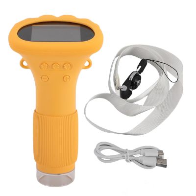 1000X Handheld Digital Microscope with 2.0 Inch Screen, 8 LED Lights, Portable Camera for Kids Adults, 2MP 1080P HD Resolution, USB Connection (Yeellow)