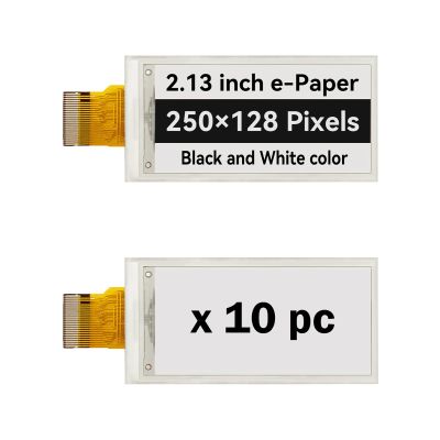 2.13 inch E-Paper Screen, Display Module, 2 Colors Electronic Ink Paper, Black+White (x10 pc)