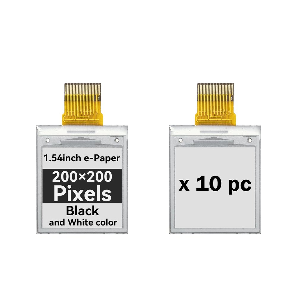 1.5 inch E-Paper Screen, Display Module, 2 Colors Electronic Ink Paper, Black+White (x10 pc)