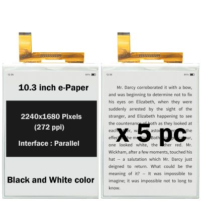 10.3 inch E-Paper Screen, Display Module, 2 Colors Electronic Ink Paper, Black+White (x5 pc)