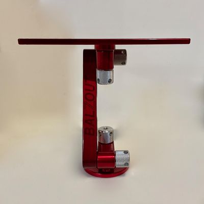 Balzout Red Powder Coated 9" Round Base Aluminum Mount Fits Lowrance/RayMarine/Simrad LRM-RB9-RD