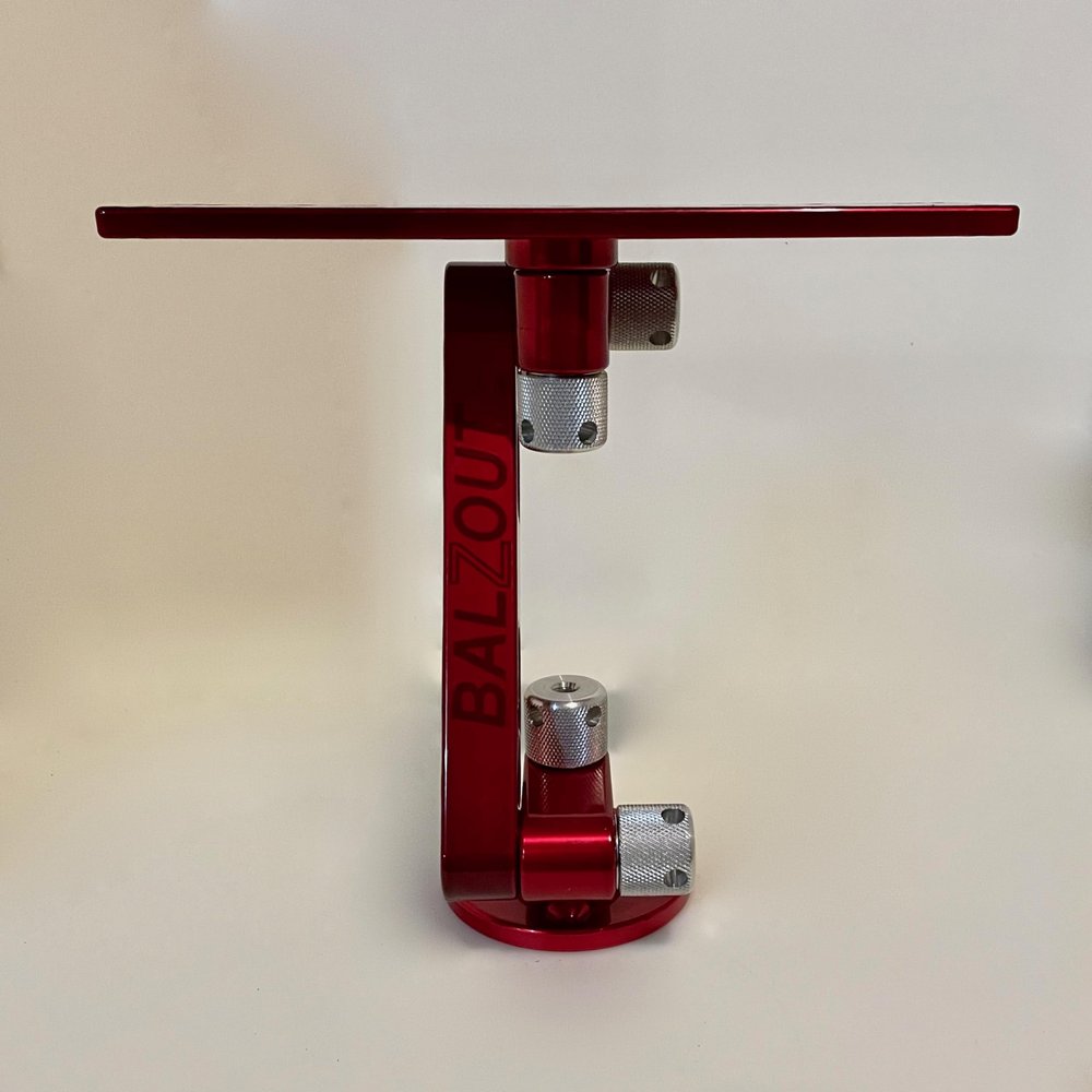 Balzout Red Powder Coated 9" Round Base Aluminum Mount Fits Lowrance/RayMarine/Simrad LRM-RB9-RD