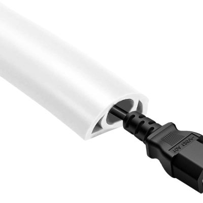 Floor Cable Cover, Electric Cable Cover for Floor | Soft PVC Fireproof Extension Covers for Floor, Floor Snuffer Self Adhesive Insulated, Prevents Tripping Risk