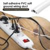 Floor Cable Cover, Electric Cable Cover for Floor | Soft PVC Fireproof Extension Covers for Floor, Floor Snuffer Self Adhesive Insulated, Prevents Tripping Risk view 3