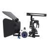 Akozon Aluminum Alloy Camera Cage Kit with Follow Focus Matte Box for A6300 Camera view 3