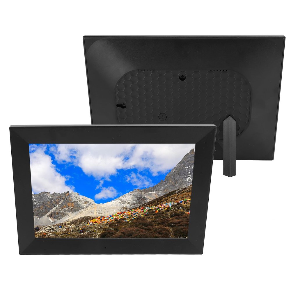 10.1 Inch Digital Photo Frame, Digital Picture Frame HD Touch Screen Smart Cloud Photo Frame with Type C 3.5mm Port, Max 32Gb Expandable (US Plug)