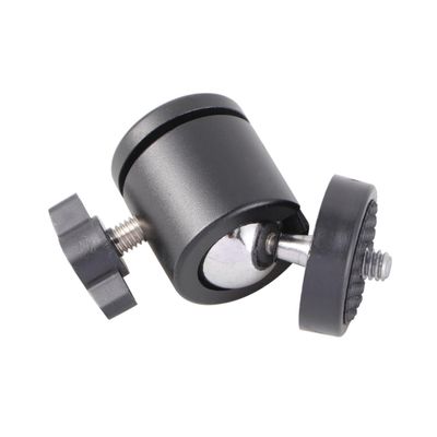 PHENOFICE 2pcs Professional Mini Tripod Head Thread Rotation Compact for Camera Gimbal
