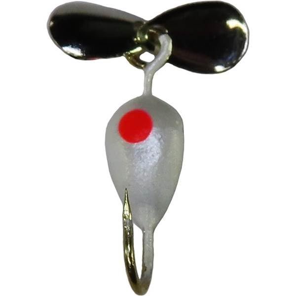 K&E STOPPER LURES Fairy ICE JIG-Nickel Wings Anise/Size 10/2 Pack/Pearl