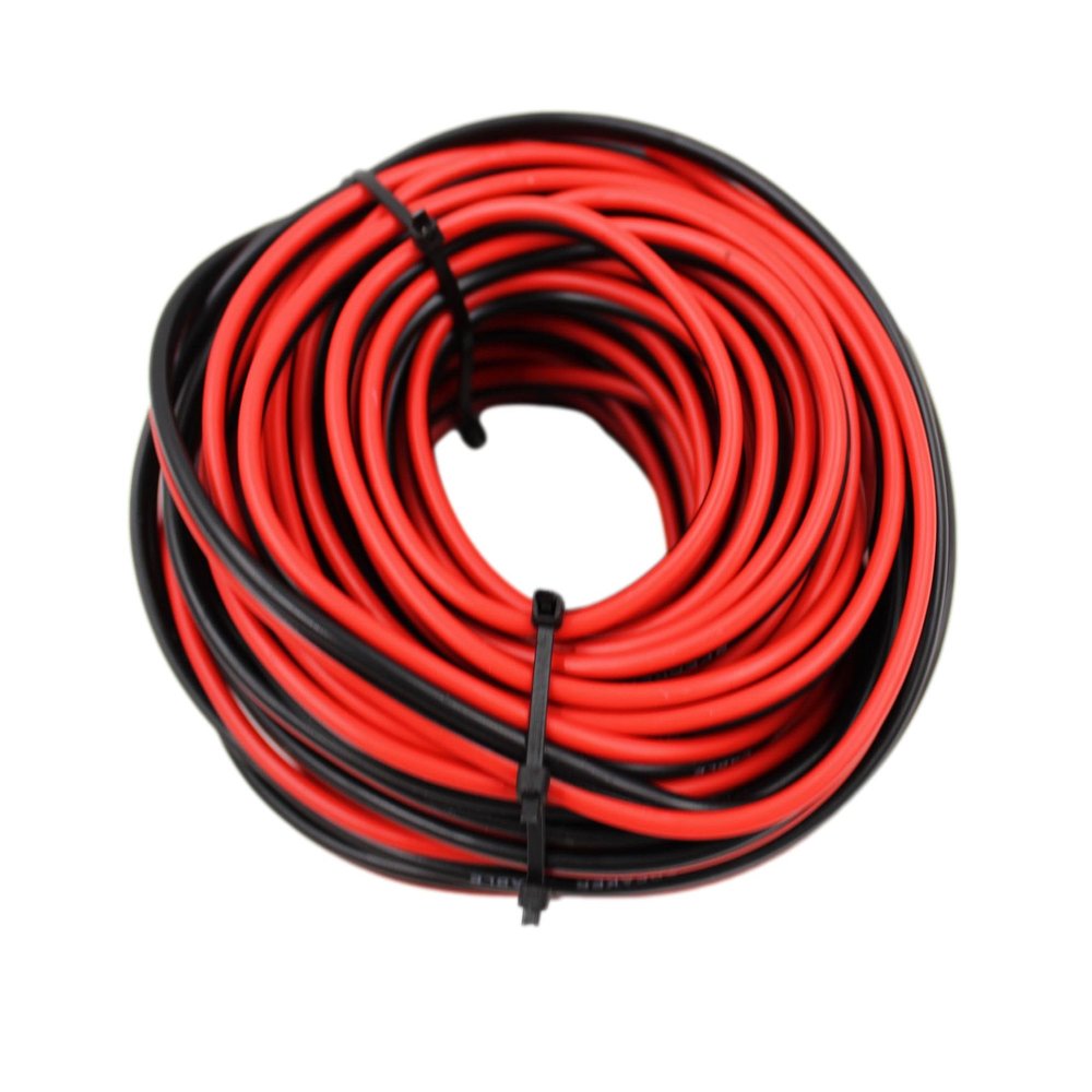 IMC Audio 20 Gauge Speaker Wire - 100 Ft Red and Black Stranded Copper Wire for Superior Audio Quality, Flexible and Durable Design
