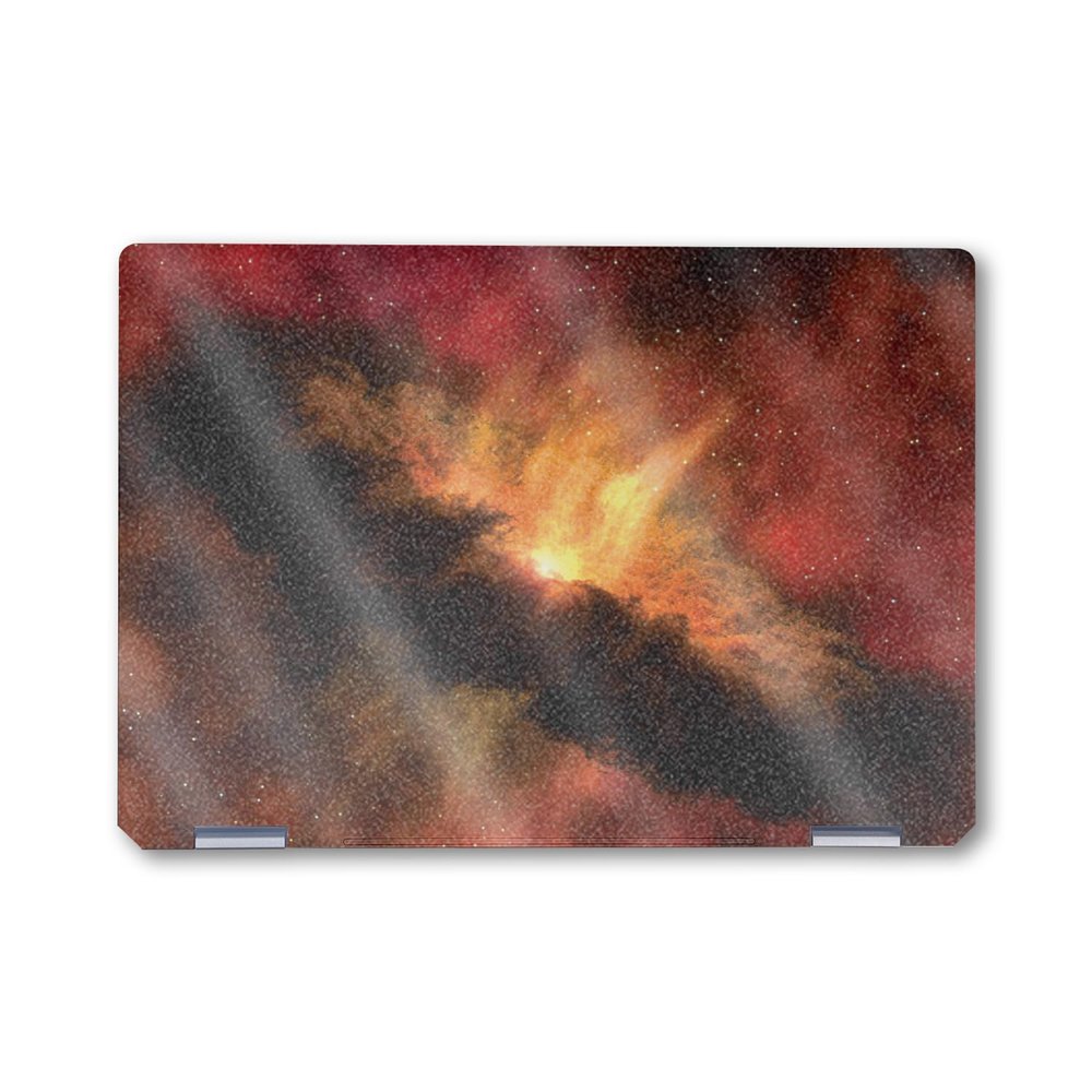 Glossy Glitter Laptop Skin Compatible with HP Spectre x360 14" (2024) - Spacial Overload - Premium 3M Vinyl Protective Wrap Decal Cover - Easy to Apply | Crafted in The USA by MightySkins