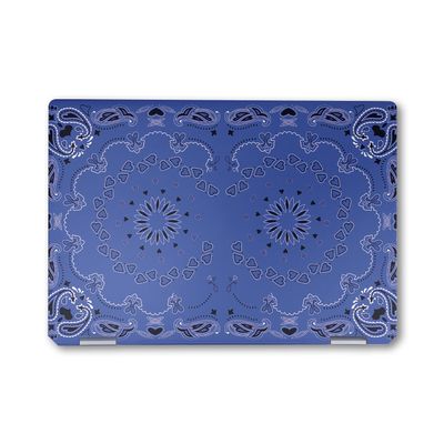 Laptop Skin Compatible with HP Spectre x360 14" (2024) - Blue Bandana - Premium 3M Vinyl Protective Wrap Decal Cover - Easy to Apply | Crafted in The USA by MightySkins
