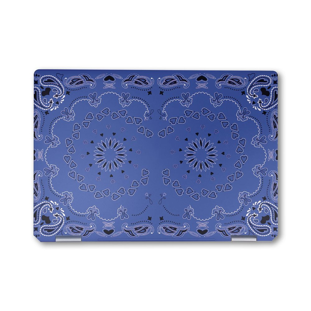 Laptop Skin Compatible with HP Spectre x360 14" (2024) - Blue Bandana - Premium 3M Vinyl Protective Wrap Decal Cover - Easy to Apply | Crafted in The USA by MightySkins