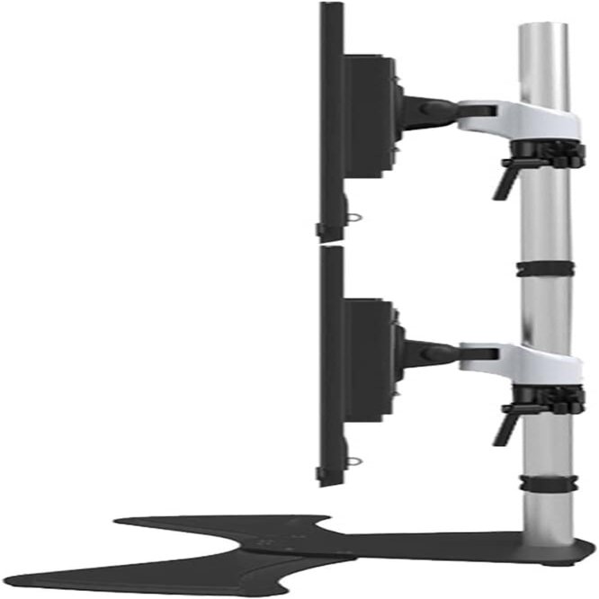 Dual Monitor Stand Independent Full Dynamic Monitor Stand Can Accommodate 2 Monitors, Up to A Maximum of 27 Inches