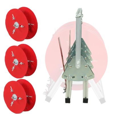 WLCGYD Folding Wire Spool Rack, Portable Cable Caddy/Spool Dispenser Bulk Cable Holder & Load Capacity 220 Lbs, Multiple Axle Cable Caddy for Factory Workplace(L-50cm (19 2/3 inch))
