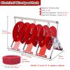 WLCGYD Folding Wire Spool Rack, Portable Cable Caddy/Spool Dispenser Bulk Cable Holder & Load Capacity 220 Lbs, Multiple Axle Cable Caddy for Factory Workplace(L-50cm (19 2/3 inch)) view 2