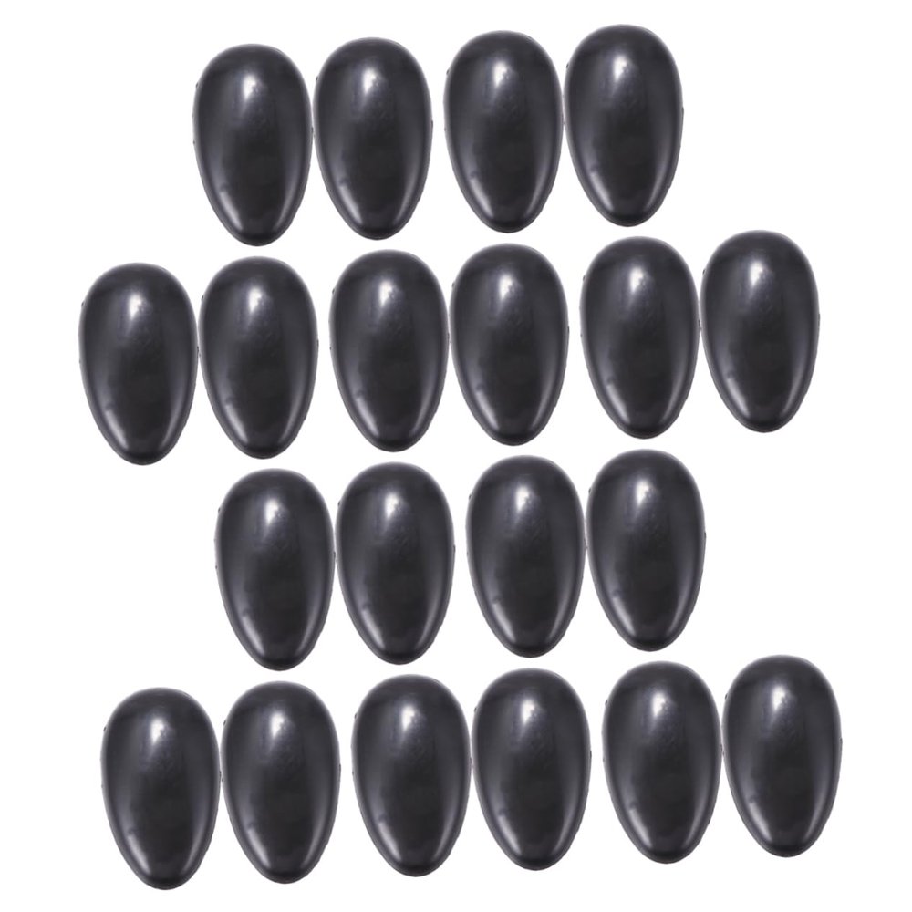 20pcs Hair Dye Earmuffs Black Plastic Ear Cover for Ears