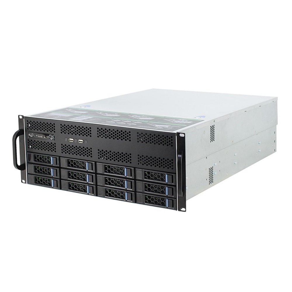 Boartechs S46512 4u Rack Huge Data Storage Cloud Server Chassis 4u Rack case 12 hotswap HDD Bays(S46512-M06)