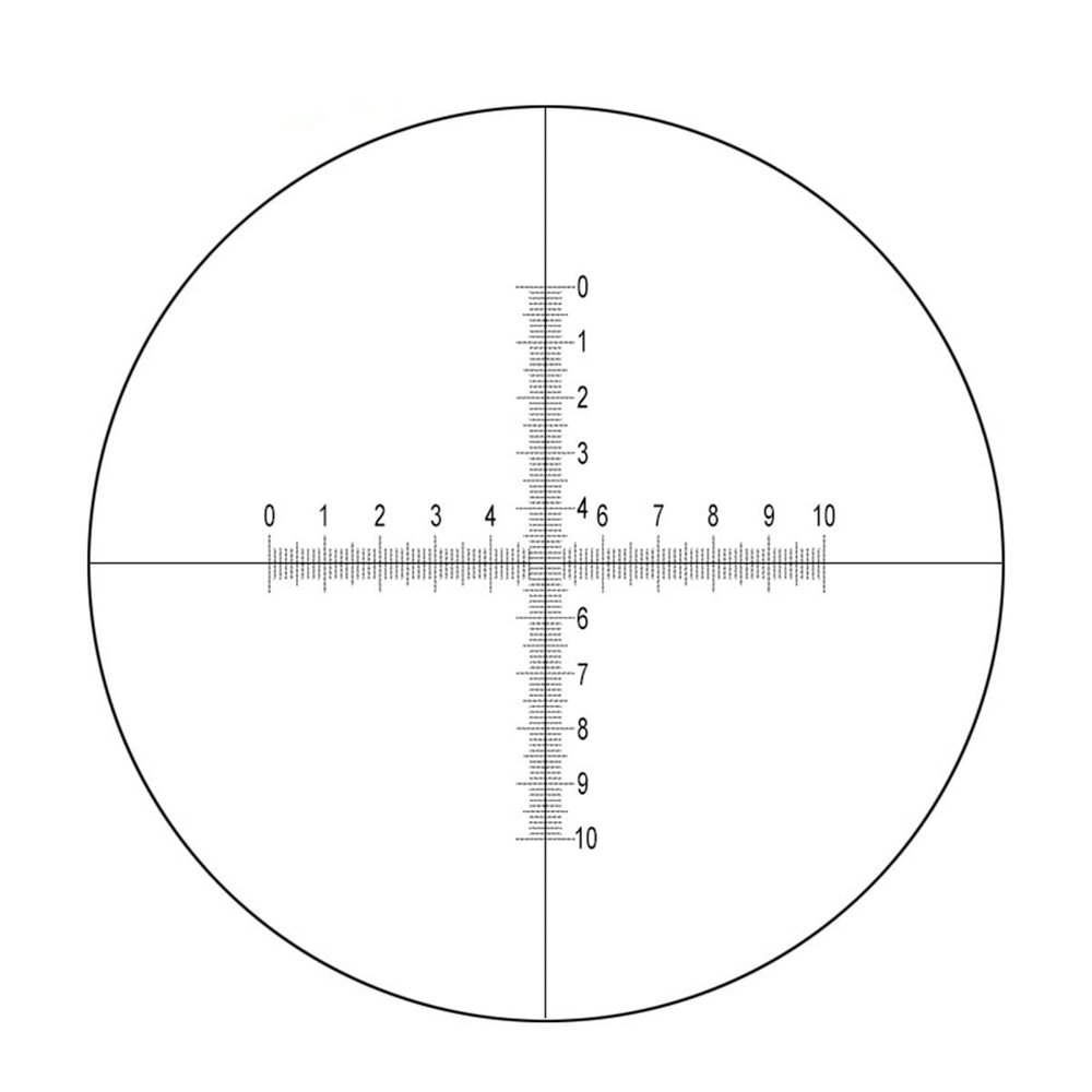 Lab Microscope Accessories Eyepiece Micrometer Cross Ruler Scale DIV 0.1mm Calibration with Different(Diameter 28mm)