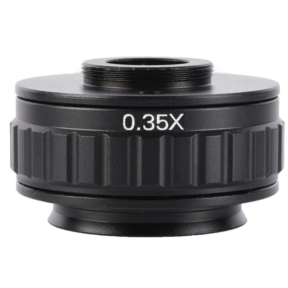 Microscope 1X 0.35X 0.5X C Mount Lens Adapter Trinocular Stereo Microscope(0.35x)