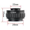 Microscope 1X 0.35X 0.5X C Mount Lens Adapter Trinocular Stereo Microscope(0.35x) view 2