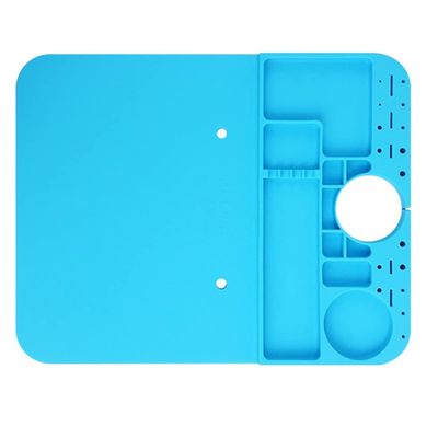 JOEBO Microscope Kit Silicone Micro Soldering Mat Suit for All B1 Microscope Base with Storage Slot Microscope Lens Adapters