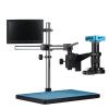 LIUZHENZHEN 1080P HDMI USB Industrial Digital Video Microscope Camera + 300X C Mount Lens + Stand + 10-inch Display(B,180X) view 2