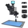 LIUZHENZHEN 2023 New 3.5X-100X Industrial Lab Simul Focal Adjustable Stereo Trinocular Microscope + 12MP 48MP 4K 1080P HDMI USB Video Camera(48MP 4K USB HDMI) view 1