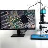 LIUZHENZHEN 48MP 4K 60FPS HDMI USB Industrial Video Microscope Digital Microscope Camera 130X Zoom C Mount Lens for Phone Repair Soldering(B Stand) view 4
