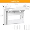 Starlink Router Mount, 2-in-1 Wall Mounting Kit for Starlink Gen 3 Router and Power Supply, Space Saving, Easy Installation view 2