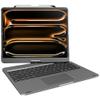 pekarejue Wireless Keyboard Case for 2025 iPad Air 13-inch (M3-M2) & iPad Pro 13 inch M4 2024, iPad Pro 12.9-inch (6th-3rd Gen): Rotatable Pencil Holder Multi-Touch Trackpad RGB Backlit Gray view 1