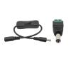 1Set DC 12V Inline 304 Switch Male Female Power Cable ON OFF Switch Power Connector Wire with 5.5 * 2.1mm DC Jack Connector BJXKHFPIV(1Set DC Male) view 1