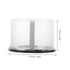 OSOLADY 2pcs Plastic Cd Storage Containers Empty Dvd Storage Bucket Cd Rack Shelves Dvd Organizers Sturdy Holder view 2