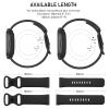 Vancle Bands for Fitbit Versa 4 / Versa 3 Bands, Fitbit Sense 2 / Sense Bands Women Men[6 Pack], Classic Soft Sport Replacement Strap for Fitbit Sense 2 / Versa 4 Smart Watch (Black + Navy Blue + Dark Gray + Dark Purple + Burgundy + Pine Green, Small view 4