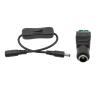 1Set DC 12V Inline 304 Switch Male Female Power Cable ON OFF Switch Power Connector Wire with 5.5 * 2.1mm DC Jack Connector BJXKHFPIV(1Set DC Female) view 1