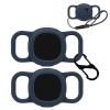 2pack Case for Tile by Life360 Sticker(2024),NOUKAJU Silicone Protective Cover(with Carabiner + Lanyard) Drop-Proof,Protective Case for Tile Sticker 2024 Small Bluetooth Tracker(Blue) view 1
