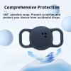 2pack Case for Tile by Life360 Sticker(2024),NOUKAJU Silicone Protective Cover(with Carabiner + Lanyard) Drop-Proof,Protective Case for Tile Sticker 2024 Small Bluetooth Tracker(Blue) view 3