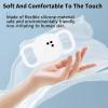 2pack Case for Tile by Life360 Sticker(2024),NOUKAJU Silicone Protective Cover(with Carabiner + Lanyard) Drop-Proof,Protective Case for Tile Sticker 2024 Small Bluetooth Tracker(White) view 4