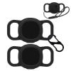 2pack Case for Tile by Life360 Sticker(2024),NOUKAJU Silicone Protective Cover(with Carabiner + Lanyard) Drop-Proof,Protective Case for Tile Sticker 2024 Small Bluetooth Tracker(Black) view 1