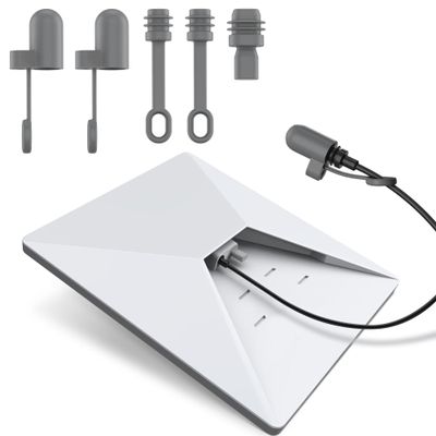 Axonus for Starlink Mini Silicone Cable Caps Set, 2*Cable Ends Caps,1*Plug for Power Supply, 2 *Plugs for Mini Output Port, Dustproof Waterproof Accessories for Starlink Mini, Set of 5, Gray