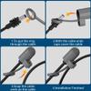 Axonus for Starlink Mini Silicone Cable Caps Set, 2*Cable Ends Caps,1*Plug for Power Supply, 2 *Plugs for Mini Output Port, Dustproof Waterproof Accessories for Starlink Mini, Set of 5, Gray view 3