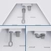 Axonus for Starlink Mini Silicone Cable Caps Set, 2*Cable Ends Caps,1*Plug for Power Supply, 2 *Plugs for Mini Output Port, Dustproof Waterproof Accessories for Starlink Mini, Set of 5, Gray view 4