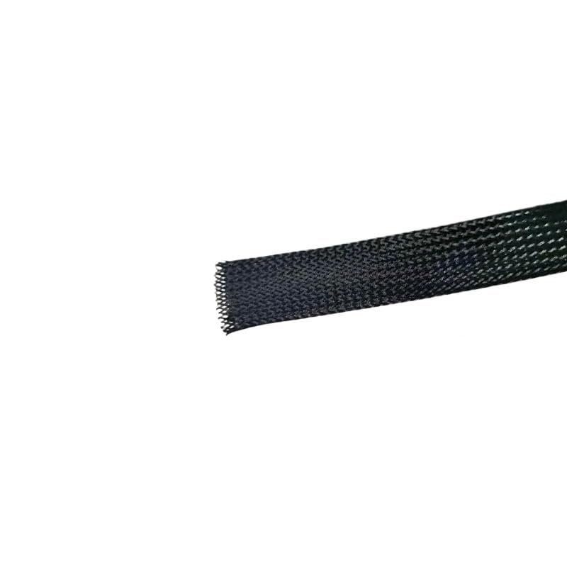 1M Black PET Insulated Braid Sleeving 1mm to 100mm Wire Cable Protection Expandable Cable Sleeve Wire Gland(100mm)