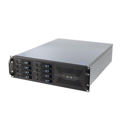 Boartechs 19 inches 3U 8HDD Bays Rack-Mount hot-swapped Server Storage case for Big Data Support ATX Motherboard