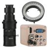 1080P HD 3 in 1 HDMI VGA USB Digital Industrial Video Microscope Camera with Adjustable LED Ring Light for Stereo Microscope (With 200x) view 1