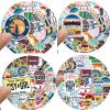 100PCS New Jersey Aesthetic Stickers PackNew Jersey Waterproof Vinyl Decals for Water Bottles Laptop Luggage Cup Mobile Phone Computer Skateboard Refrigerator Wardrobe Guitar Car Motorcycle Bike view 3