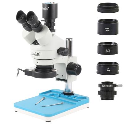 1080P 2K HDMI VGA Type-C Mount Camcorder 50X 100X 45X Simul-Focal Stereo Trinocular Microscope Phone Soldering PCB Repair(7X-45X)