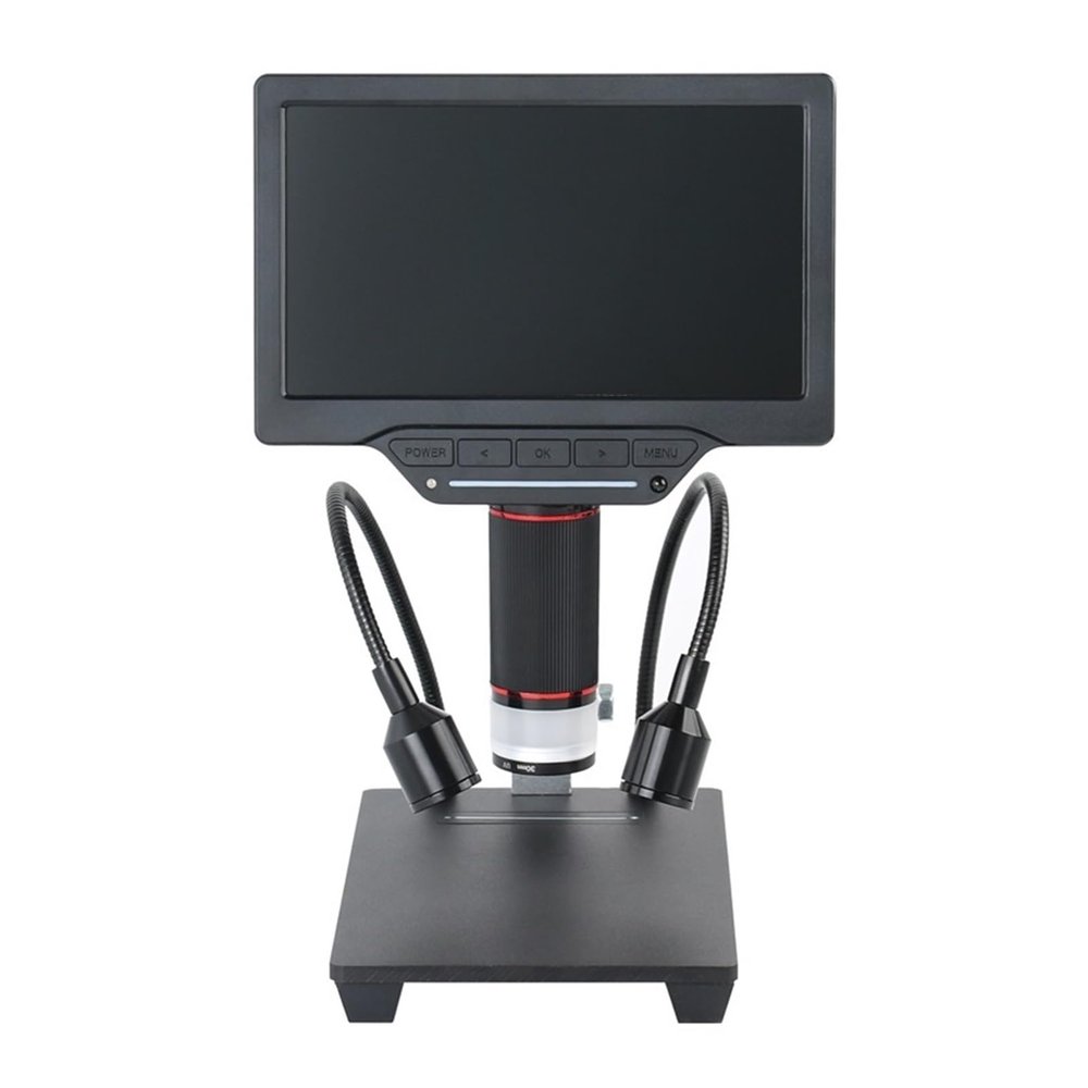 LIUZHENZHEN 3D 1080P 528X Zoom 16MP 7 inch 10.1 inch LCD Display TF USB HDMI WiFi Video Digital Microscope Camera Set for CPU PCB Soldering(10.1 inch USB HDMI)