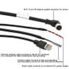 HangTon Cable for DJI Livox Mid-360 LiDAR Sensor Power Network Ethernet to Computer Debug, M12 Aviation Connector 12 Pin Female Right Angle to RJ45 Flying Leads, 50cm view 3